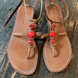 Ivanka Trump embellished leather sandals